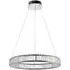 Foggia Crystal Pendant Ceiling Lamp - Silver, Chrome