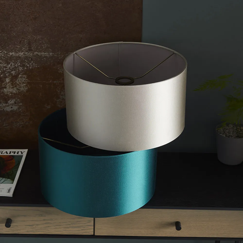 Folgarida Lamp Shade - Teal, Satin