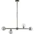 Grosseto Bar Ceiling Light - Black Chrome, Smoked Mirror Glass