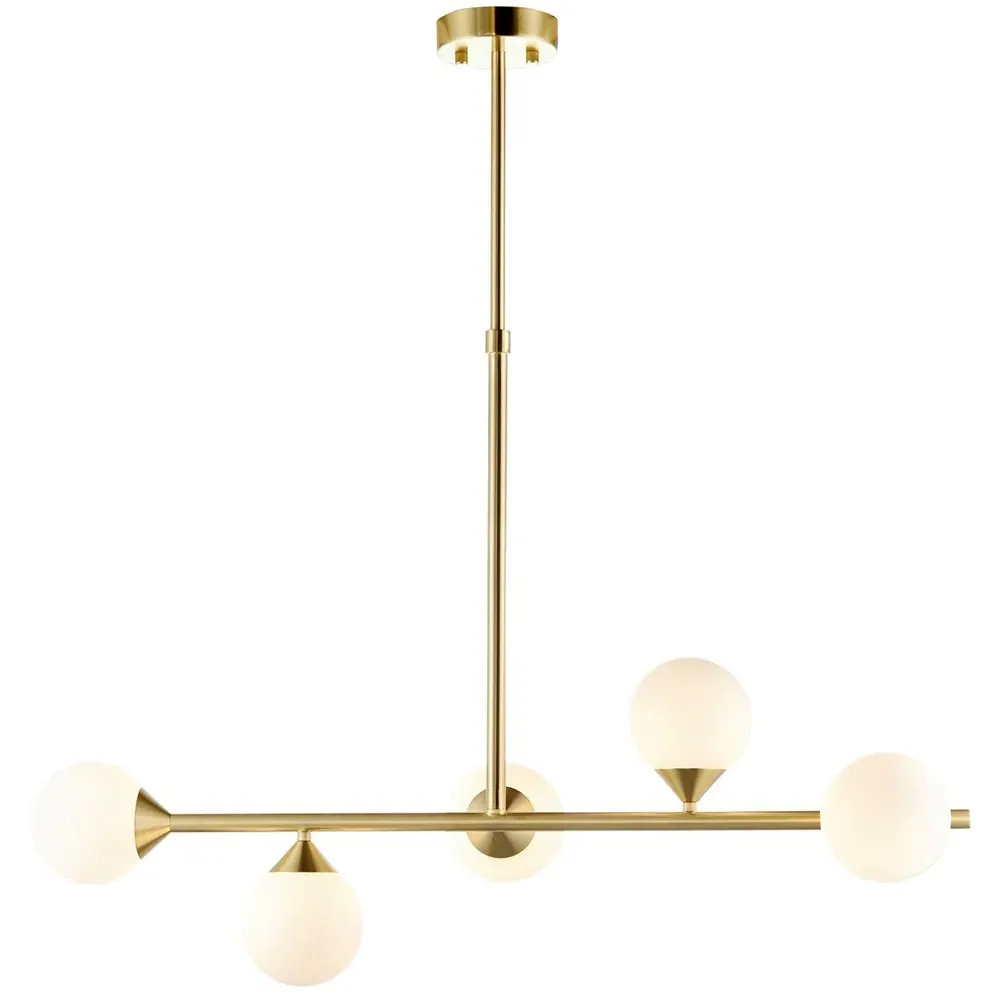 Grosseto Bar Pendant Ceiling Light - White, Glass