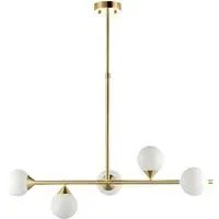 Grosseto Bar Pendant Ceiling Light - White, Glass