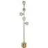 Grosseto Multi Arm Floor Lamp - Satin Brass, Glass