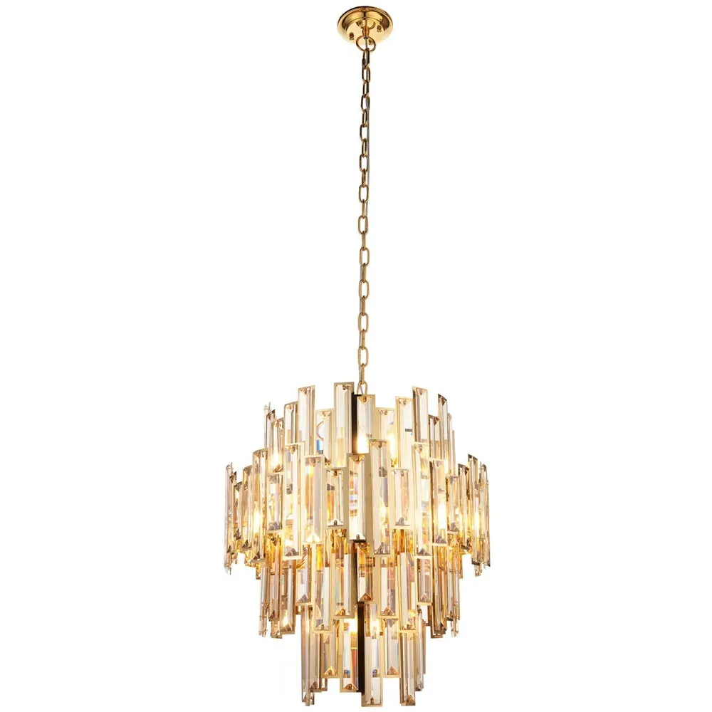 Latina Crystal Pendant Light - Gold image
