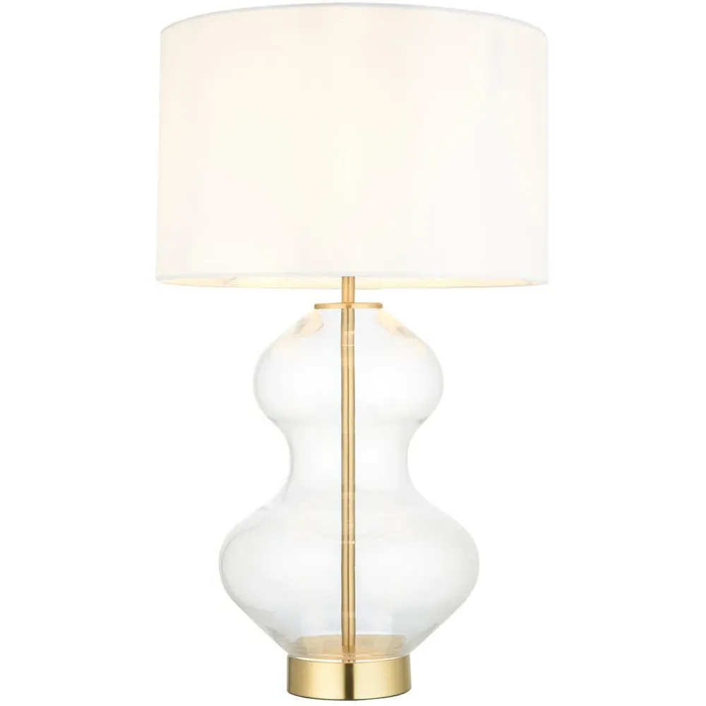 Lecce Curvy Table Lamp - Brass