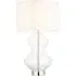 Lecce Curvy Table Lamp - Nickel, Glass