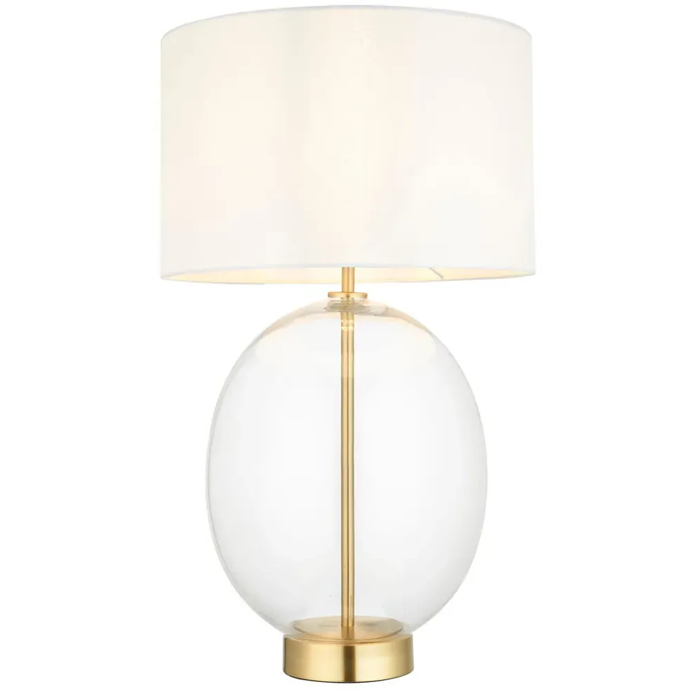 Lecce Round Table Lamp - Brass