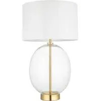Lecce Round Table Lamp - Brass