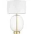 Lecce Round Table Lamp - Brass