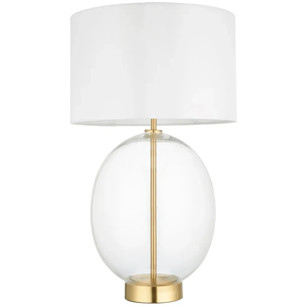 Lecce Round Table Lamp - Brass image