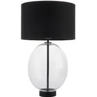 Lecce Table Lamp - Black, Glass