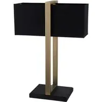 Livigno Table Lamp - Brown, Matt Black