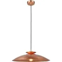 Livorno Dome Pendant Ceiling Light - Brown, Hammered Copper