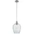 Livorno Dome Pendant Ceiling Light - Grey, Hammered Glass