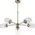 Livorno Multi Arm Pendant Ceiling Light - Brown, Glass