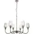 Livorno Multi Arm Pendant Ceiling Light - Grey, Glass
