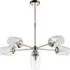 Livorno Multi Arm Pendant Ceiling Light - Grey, Glass