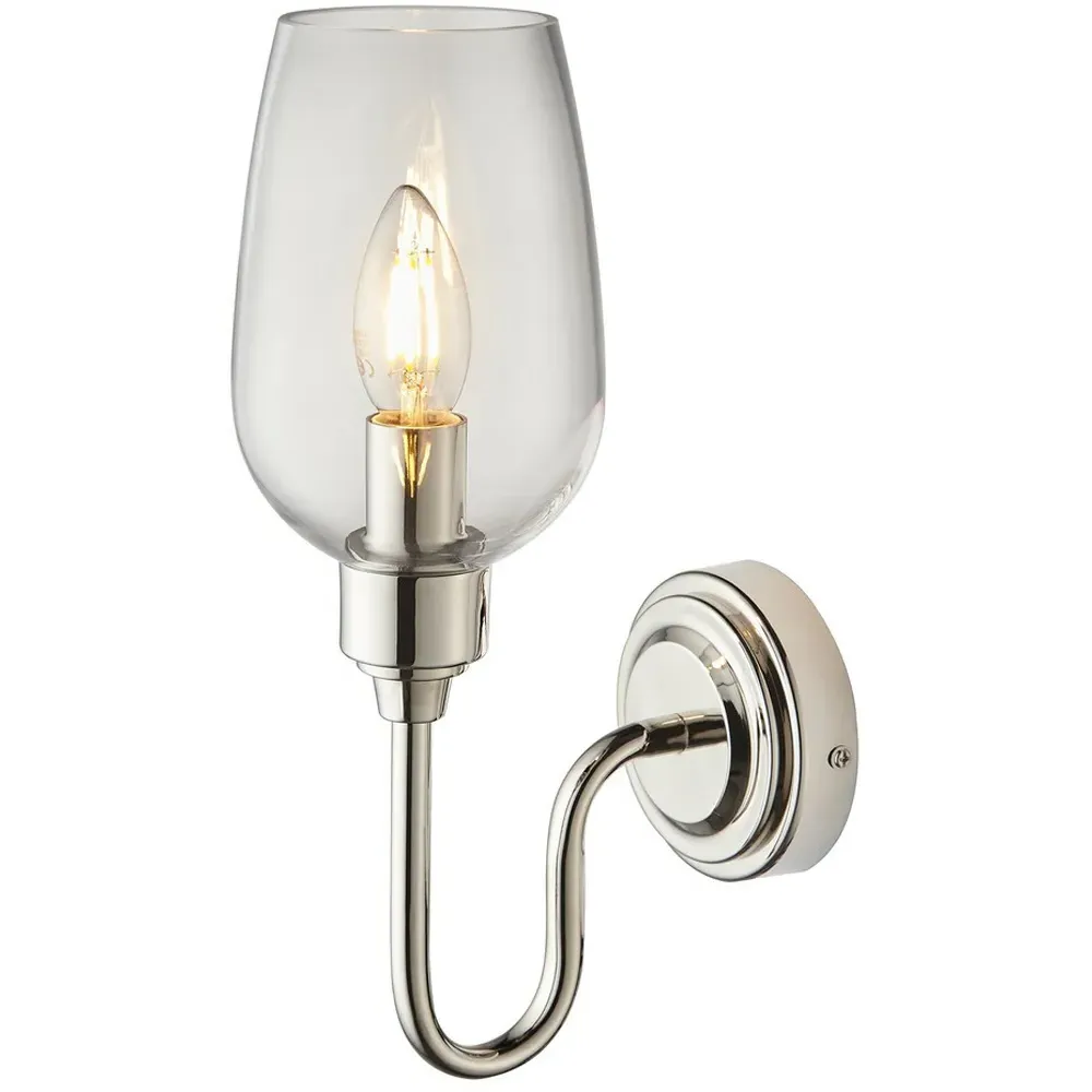 Livorno Wall Lamp - Grey, Glass