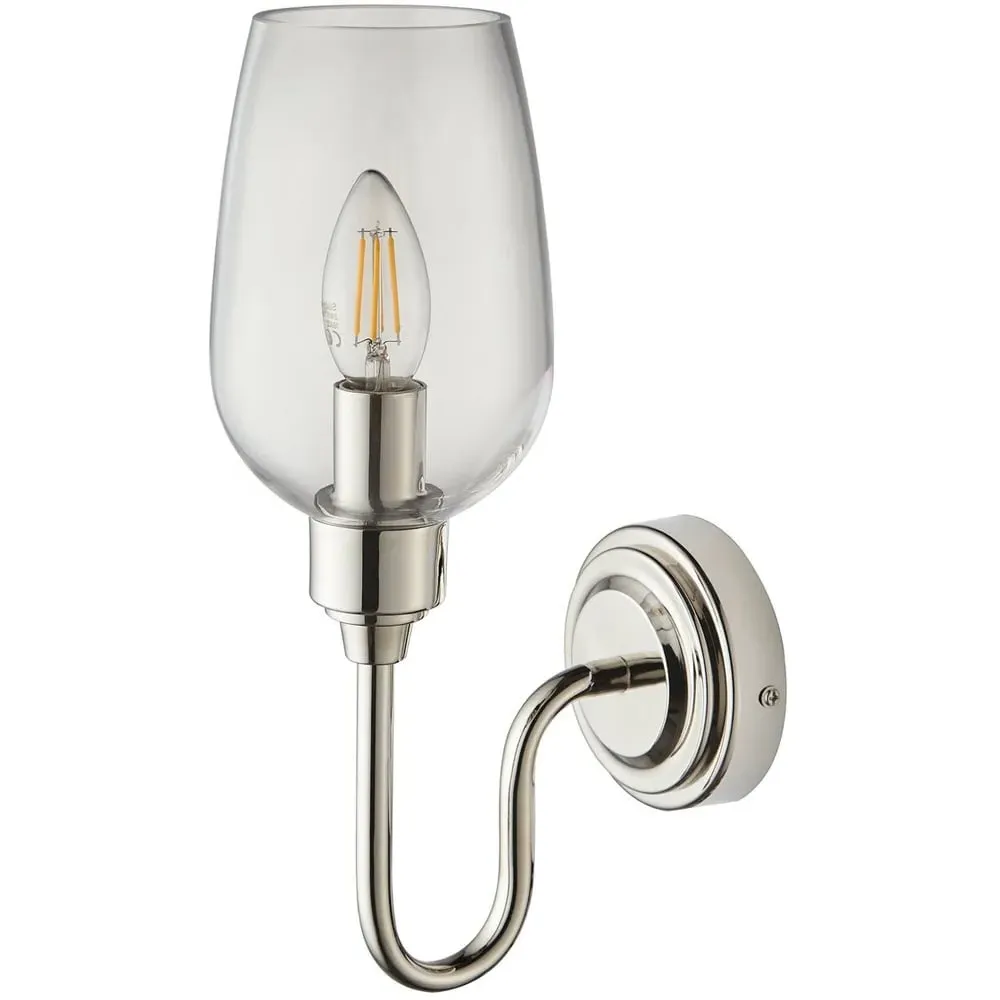 Livorno Wall Lamp - Grey, Glass