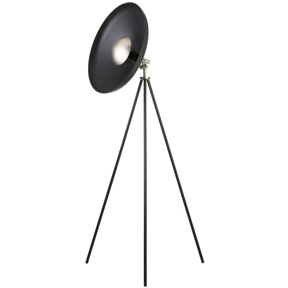 Milan Tripod Floor Lamp - Black, Nickel image