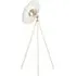 Milan Tripod Floor Lamp - White, Brushed Brass