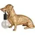 Modica Table Lamp with Dog Figurine - Gold, Black