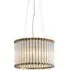 Naples Ribbed Glass Pendant Light - Gold