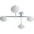 Oristano 4 Light Semi Flush Ceiling Light - Silver