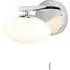 Oristano Opal Glass Bathroom Wall Light - Silver, Chrome