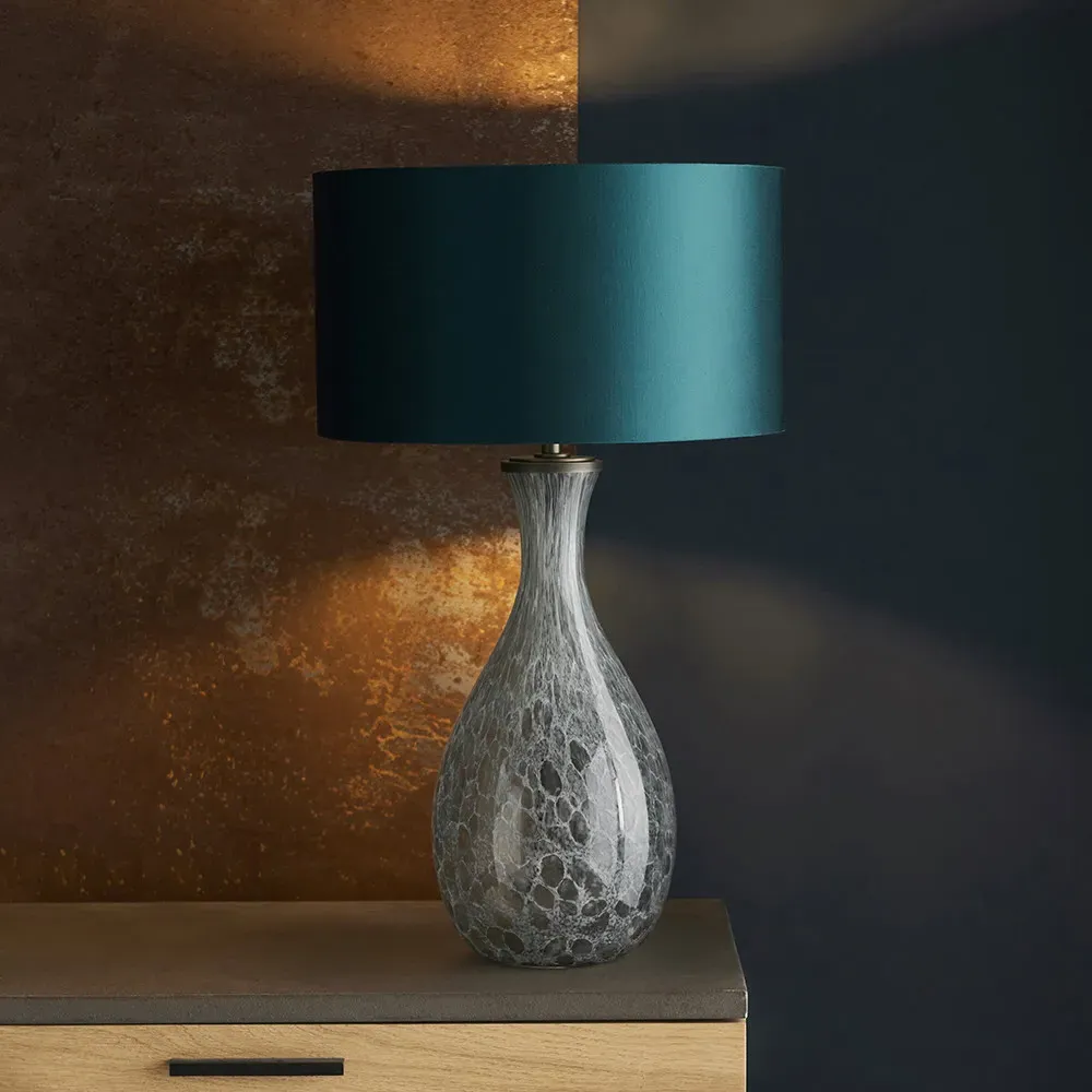 Ortisei Artisan Glass Table Lamp - Brown, Bronze