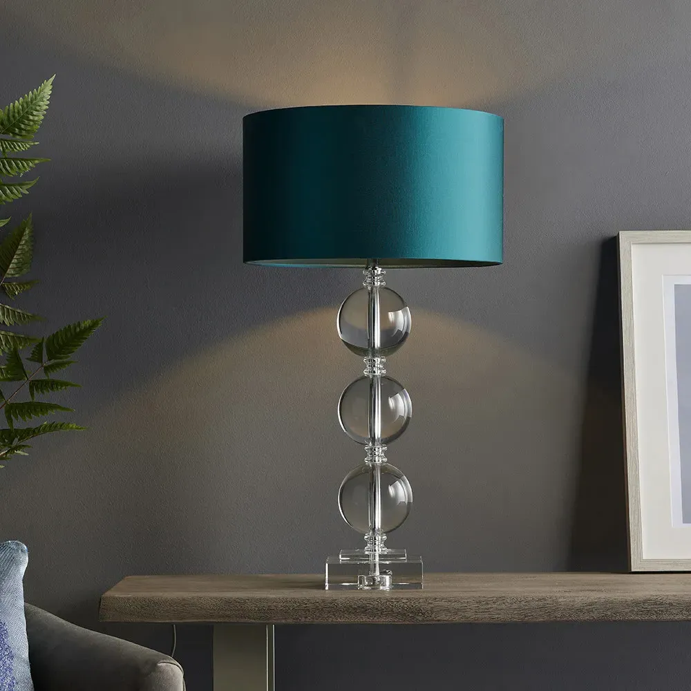 Ortisei Table Lamp - Silver, Crystal