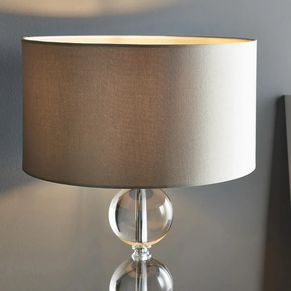 Ortisei Table Lamp - Silver, Crystal