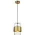 Palermo Hammered Pendant Ceiling Light - Brass, Glass