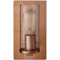 Palermo Hammered Wall Lamp - Copper, Glass