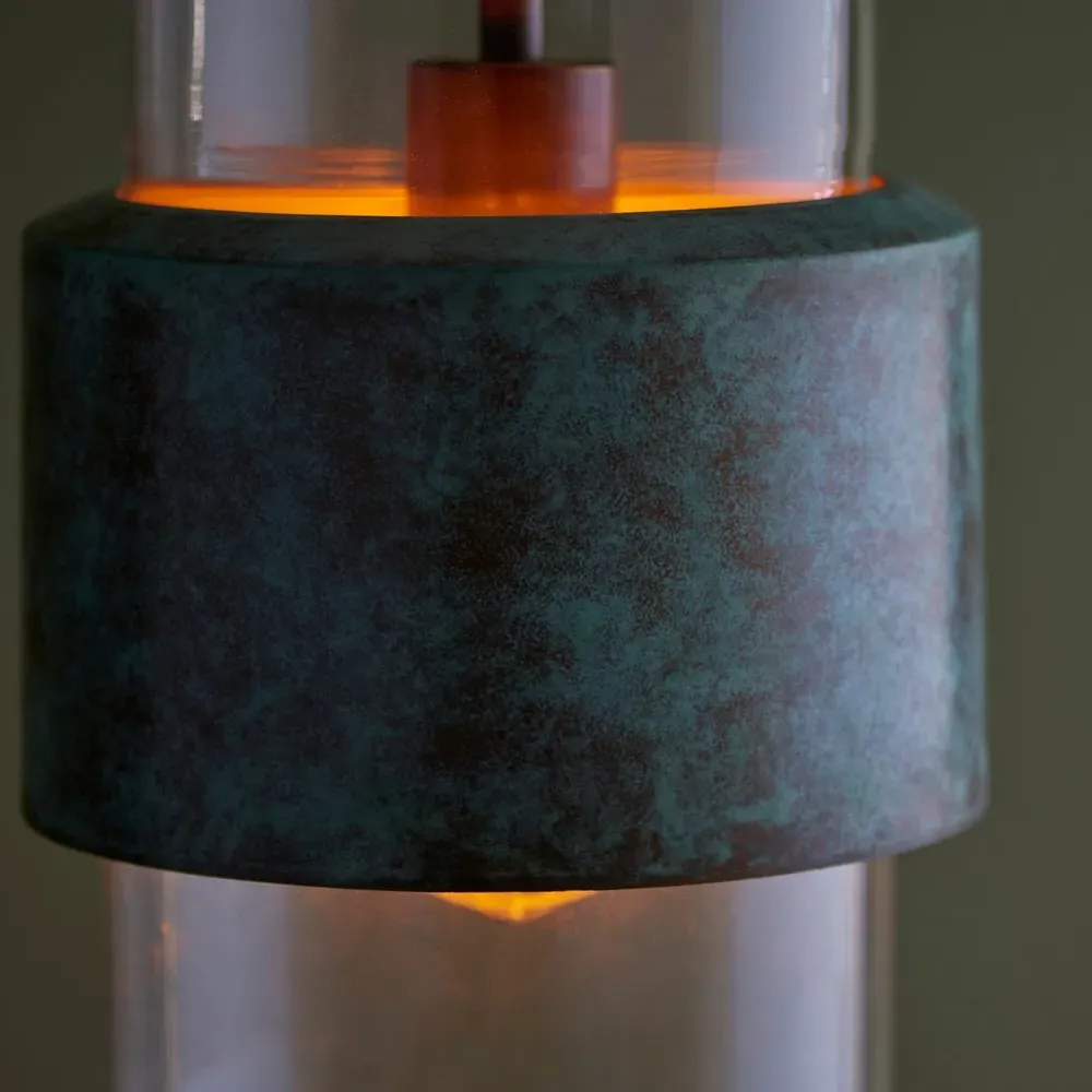 Palermo Pendant Ceiling Light - Bronze, Glass