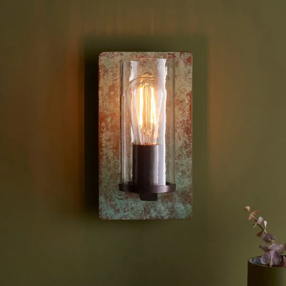 Palermo Wall Lamp - Bronze, Glass
