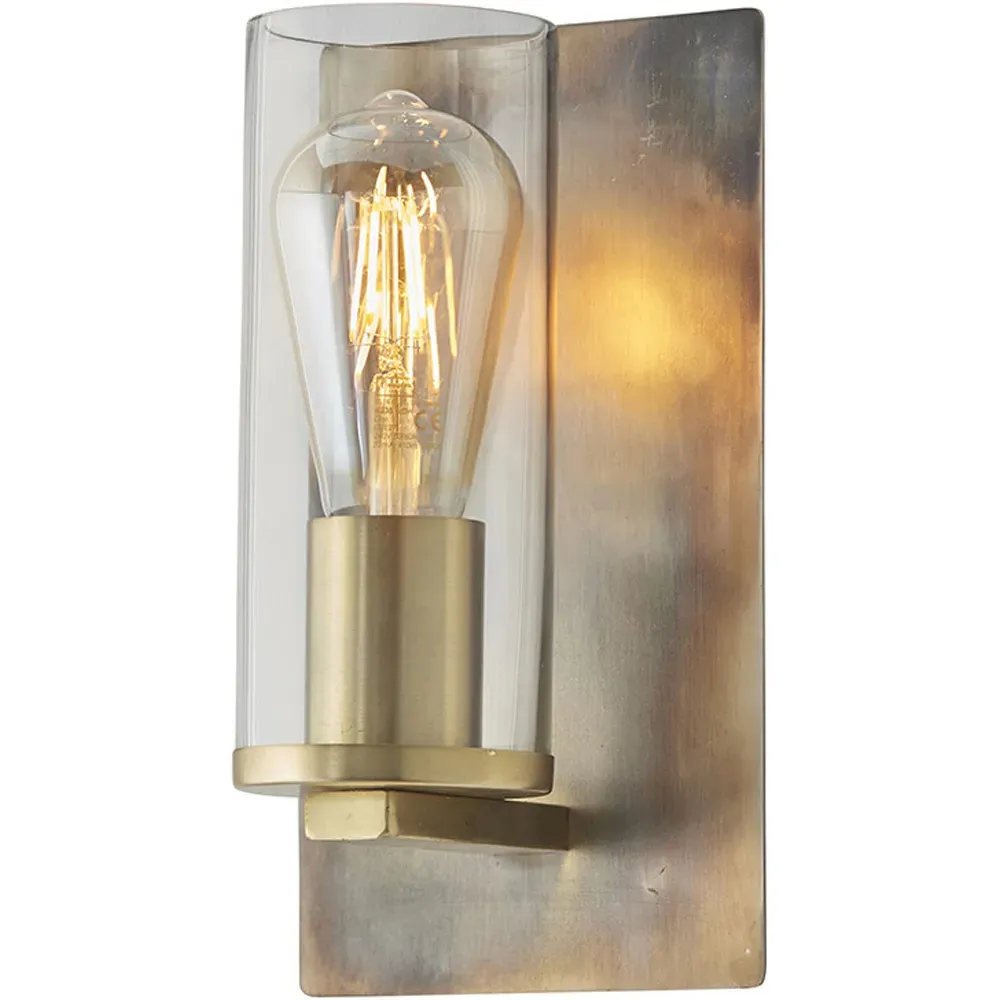Palermo Wall Lamp - Bronze Patina, Clear Glass