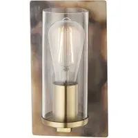 Palermo Wall Lamp - Bronze Patina, Clear Glass