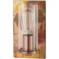 Palermo Wall Lamp - Copper Patina, Clear Glass