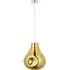 Perugia Pendant Ceiling Lamp - Gold, Metallic Glass
