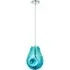 Perugia Small Pendant Ceiling Lamp - Petrol, Metallic Glass