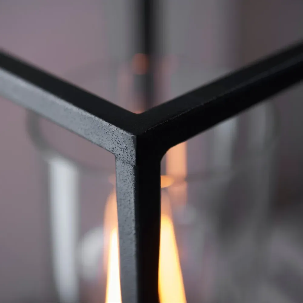 Pescasseroli Rectangular Table Lamp - Clear, Brass