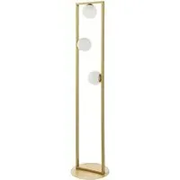 Ravello 3 Light Floor Lamp - Gold, Glass