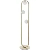 Ravello 3 Light Floor Lamp - Silver, Glass