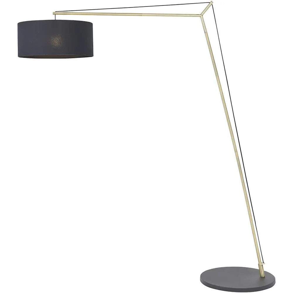 Ravenna Floor Lamp - Black, Cotton