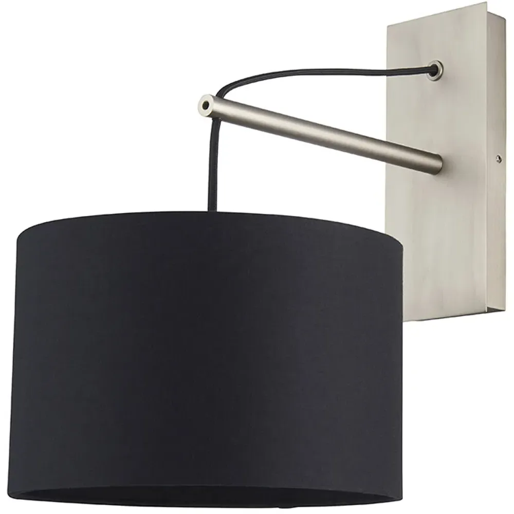 Ravenna Wall Lamp - Black, Cotton