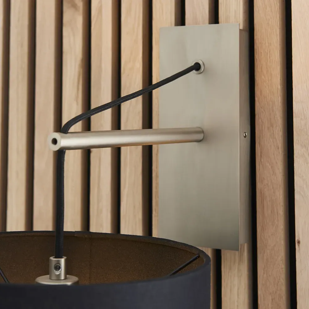 Ravenna Wall Lamp - Black, Cotton