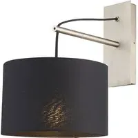 Ravenna Wall Lamp - Black, Cotton