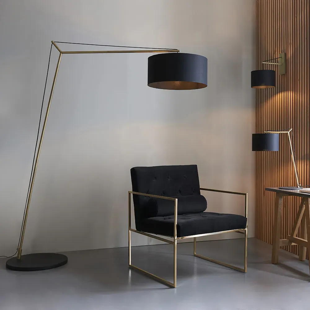 Ravenna Wall Lamp - Black, Cotton