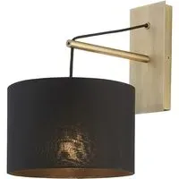 Ravenna Wall Lamp - Black, Cotton
