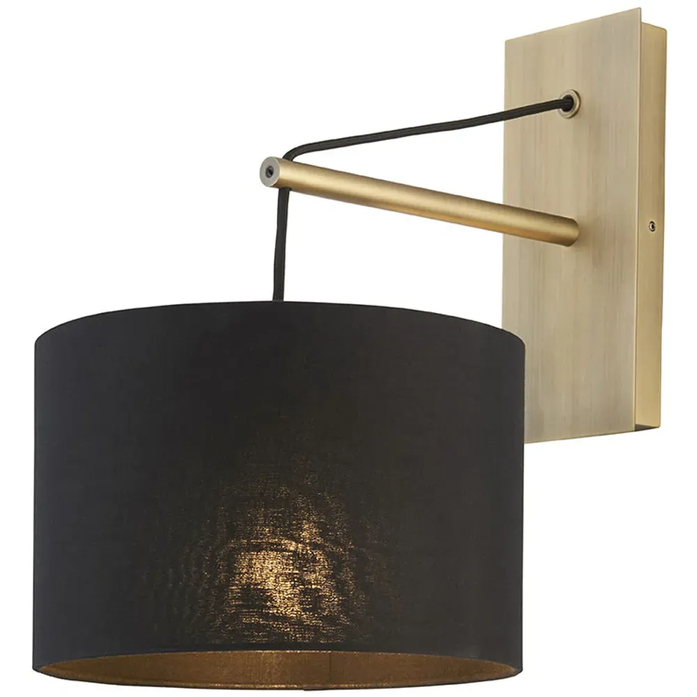 Ravenna Wall Lamp - Black, Cotton image